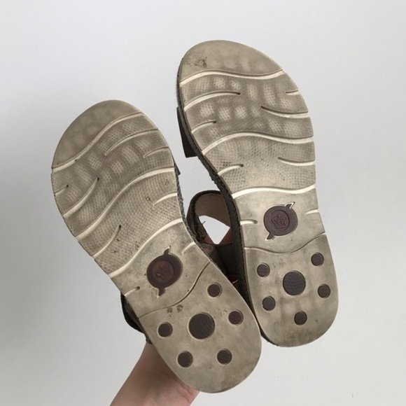 Born Tan Leather Lucee Platform Sandals Size 6 - Picture 5 of 9